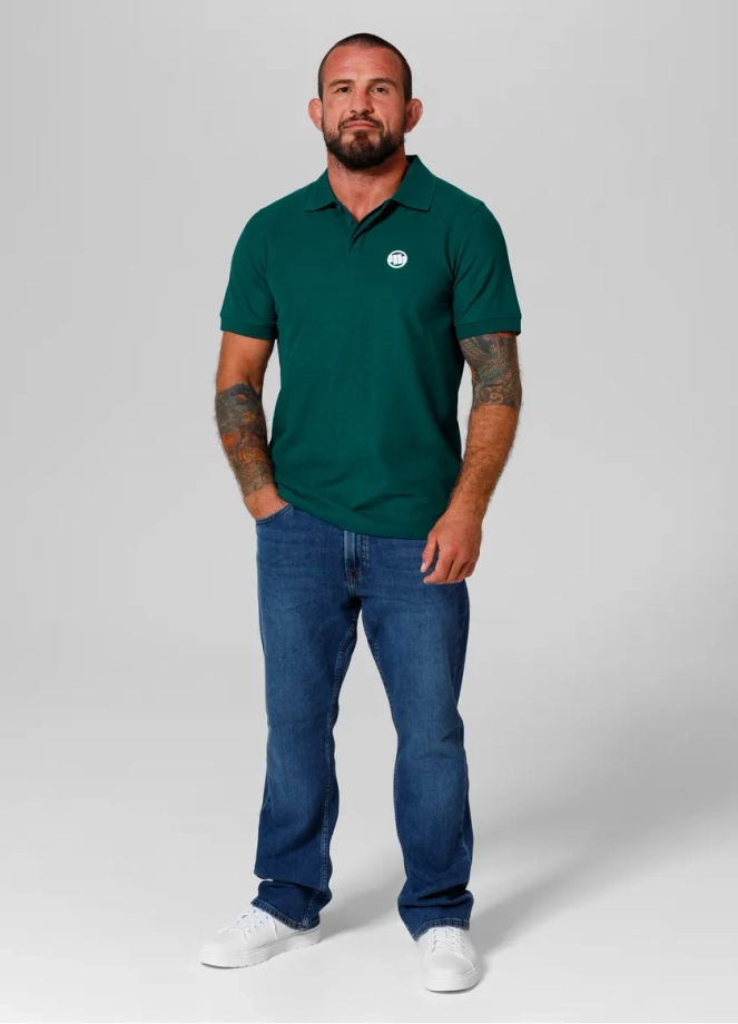 Koszulka męska Polo Pitbull Pit Bull Pique Rockey zielona