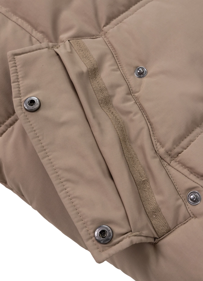 Kurtka zimowa męska Pit Bull Burnt Hooded Jacket beżowa