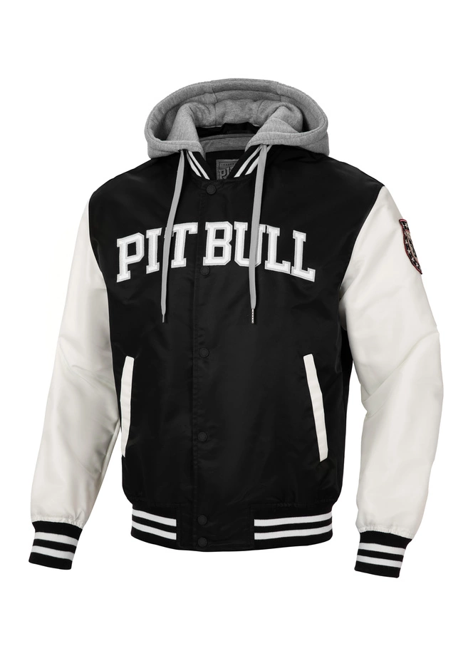 Kurtka przejściowa męska Pit Bull Falcon Ridge bomber jacket czarna