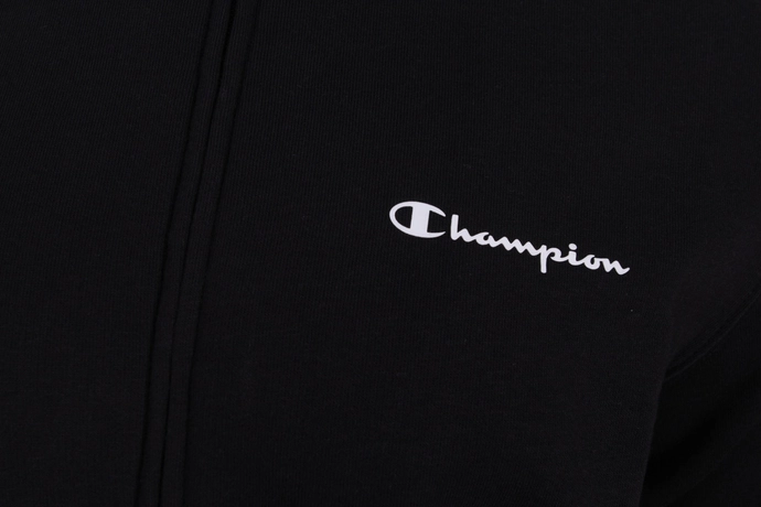 Bluza rozpinana z bawełny Champion Full Zip Classics czarna