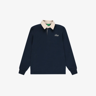 Koszulka longsleeve dziecięcy Polo Prosto Kids Ancymon granatowa