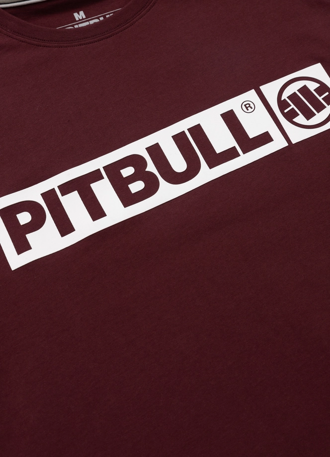 Koszulka męska T-Shirt Pit Bull Pitbull Hilltop 25 ciemno bordowa