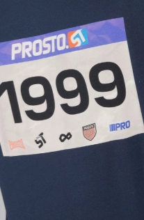 Koszulka męska t-shirt Prosto Runner granatowa