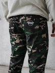 Spodnie męskie materiałowe jogger Środowisko Miejskie Classic Icon camo