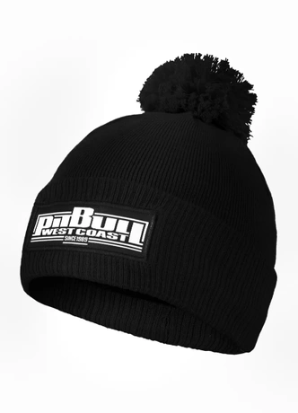 Czapka zimowa z pomponem Pit Bull Beanie Bubble One Tone Boxing 24 czarna