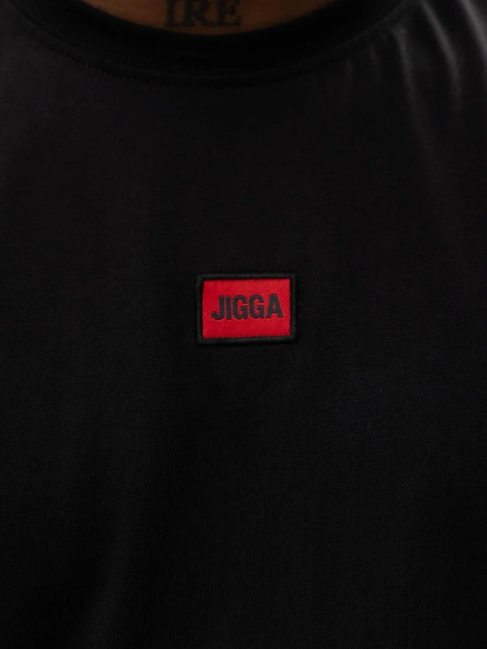 Koszulka męska tank top Jigga Wear Badge czarna