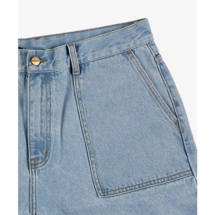 Spodenki męskie jeansowe Prosto Zaxx Baggy jasno niebieskie