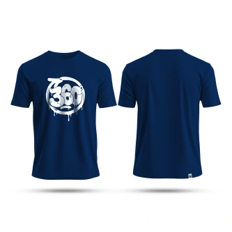 Koszulka t-shirt męski 360 CLTH Classic Tees Deep Ocean granatowa
