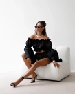 Komplet damski Olavoga Bibble czarny