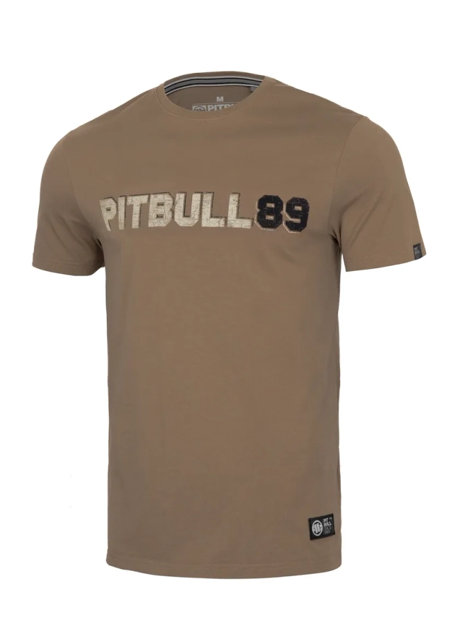 Koszulka męska T-Shirt Pit Bull Pitbull Dog 89 brązowa