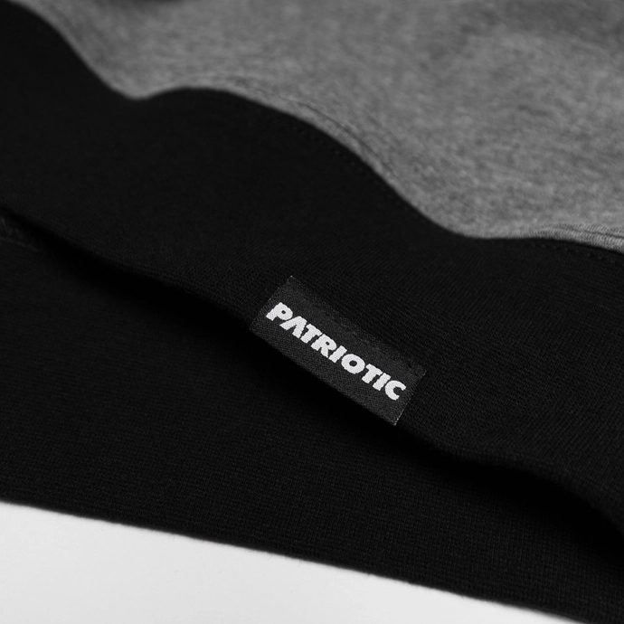 Bluza męska klasyczna Patriotic CLS Mini Trigonal crewneck czarna