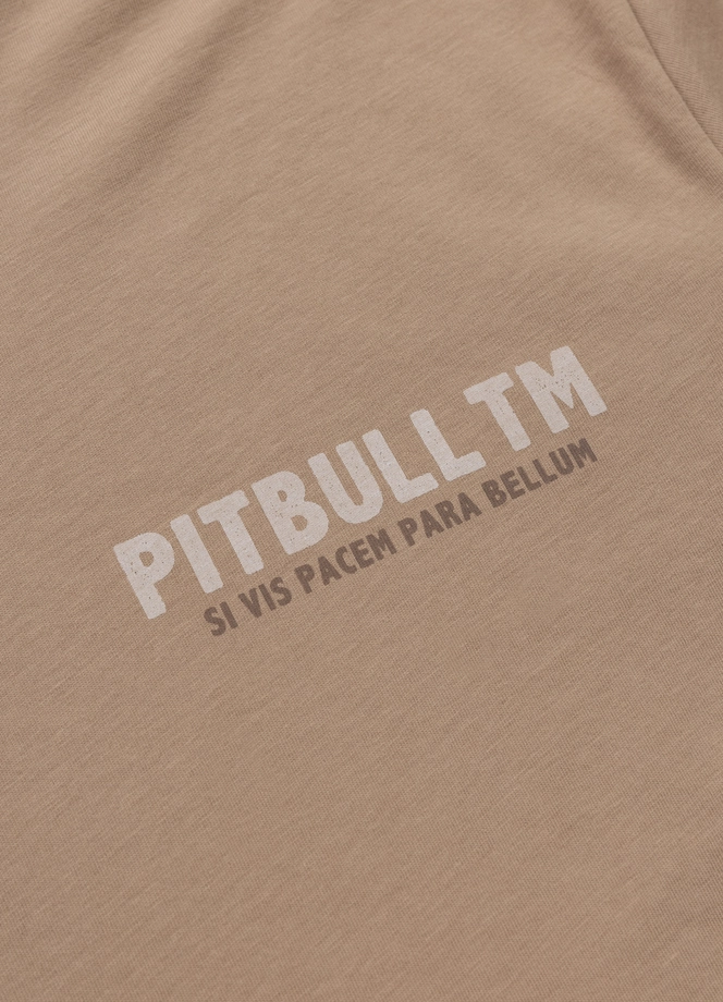Koszulka męska T-Shirt Pit Bull Pitbull Parabellum Savana beżowa
