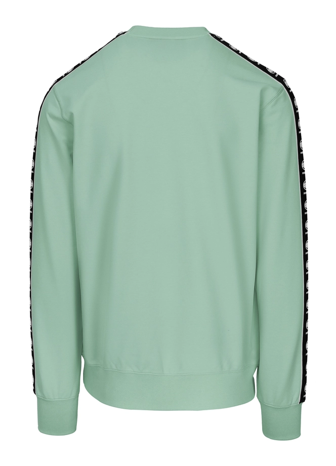 Bluza męska bez kaptura Pitbull Pit Bull Tape Nugget miętowa zielona