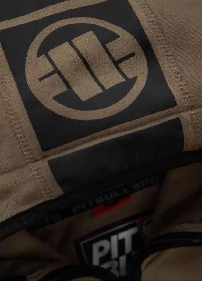 Bluza męska Pitbull Hermes Pit Bull hooded brązowa