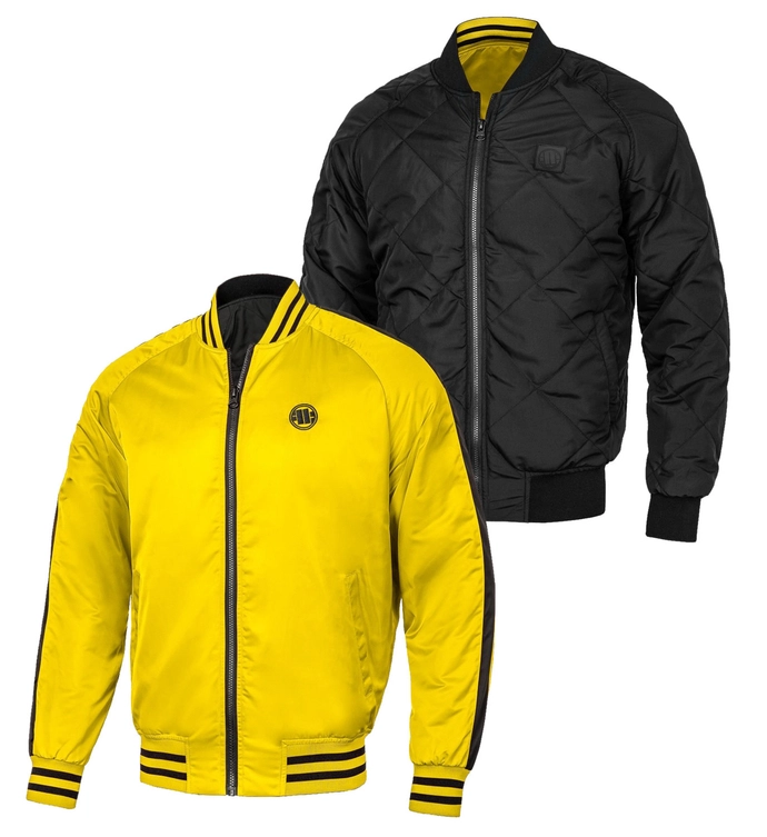 Kurtka wiosenna przejściowa dwustronna Pit Bull Broadway bomber jacket yellow