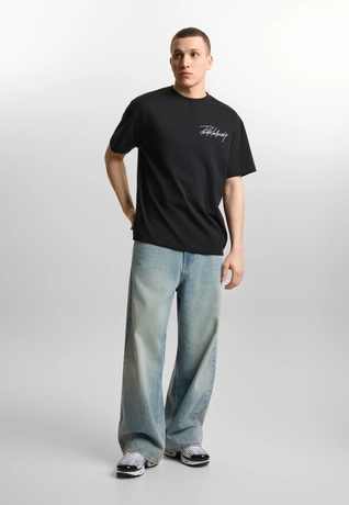 Koszulka męska t-shirt oversize Prosto Club czarna