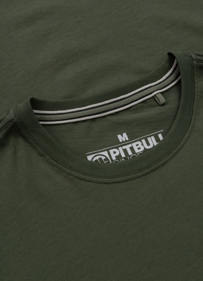 Koszulka męska T-Shirt Pit Bull Pitbull Parabellum ciemno zielona