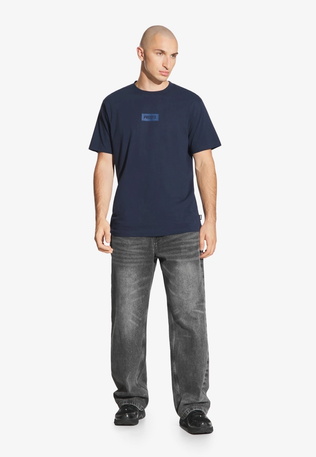 Spodnie męskie Jeans Baggy Prosto Tarmac szare