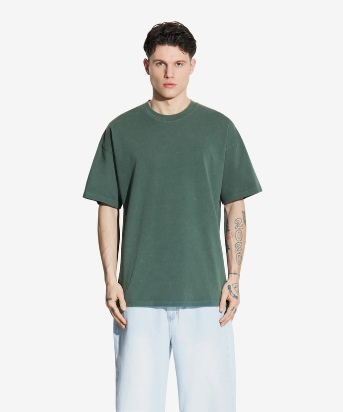 Koszulka męska t-shirt oversize Prosto Hex zielona
