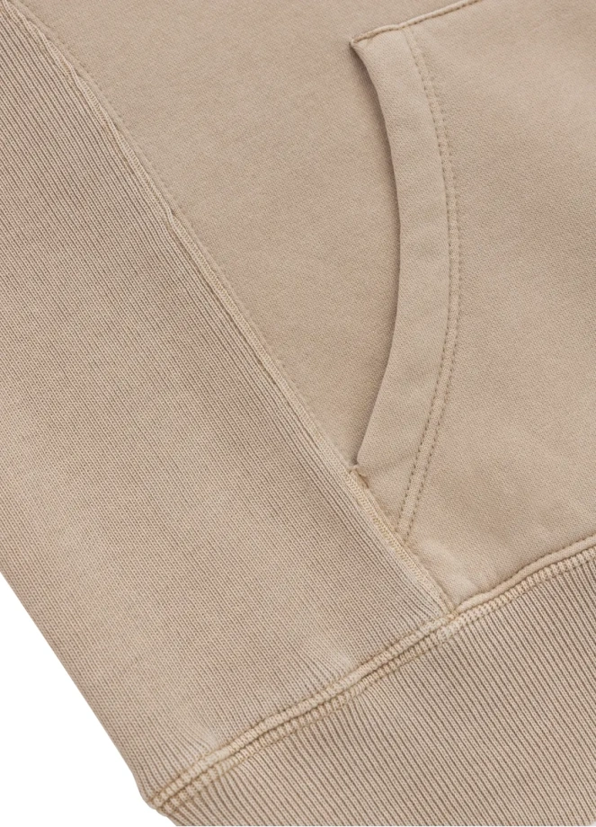 Bluza damska Pit Bull Manzanita Pitbull hooded zip beżowa