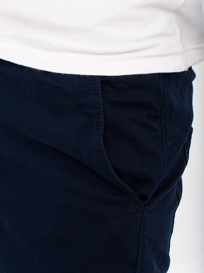 Spodnie męskie Jogger Jeans Jigga Wear Crown Stitch granatowe/białe