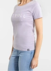 Koszulka t-shirt damska Pit Bull Pitbull USA CAL lila fioletowa