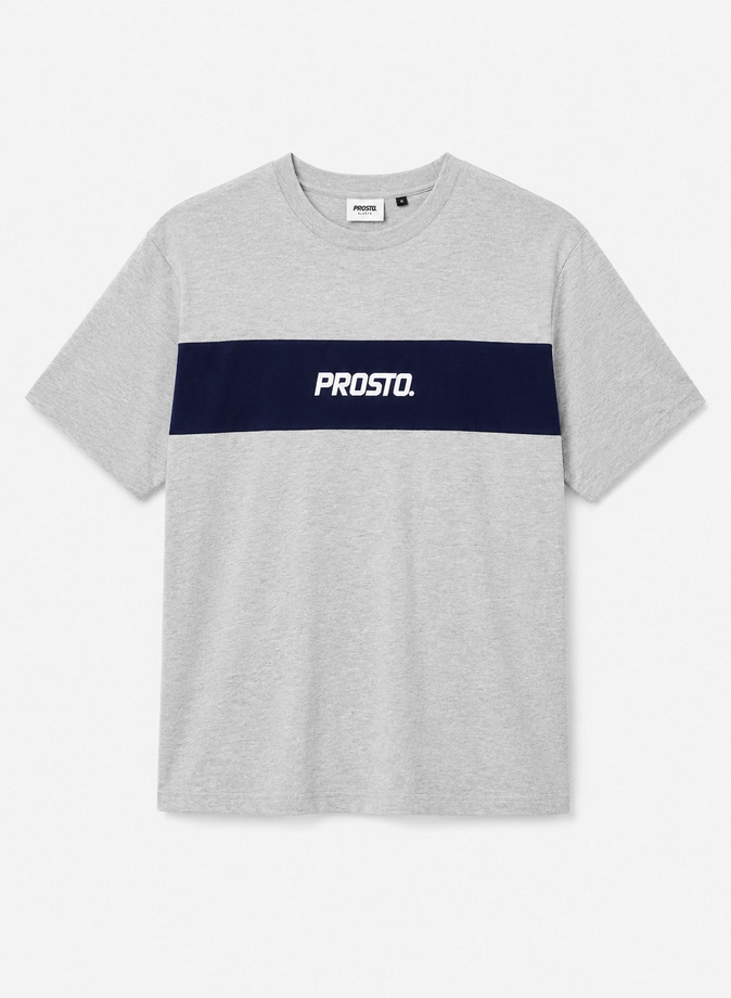 Koszulka męska t-shirt Prosto Root szaro/granatowa