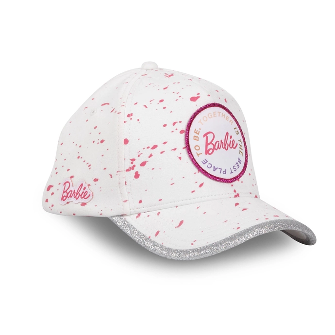 Czapka z daszkiem Capslab Barbie unisex biało/różowa