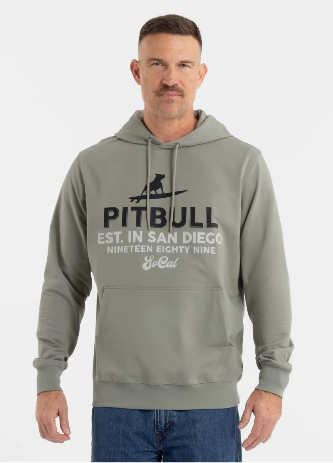 Bluza męska z kapturem Pitbull Pit Bull Surfing Dog dusty salvia