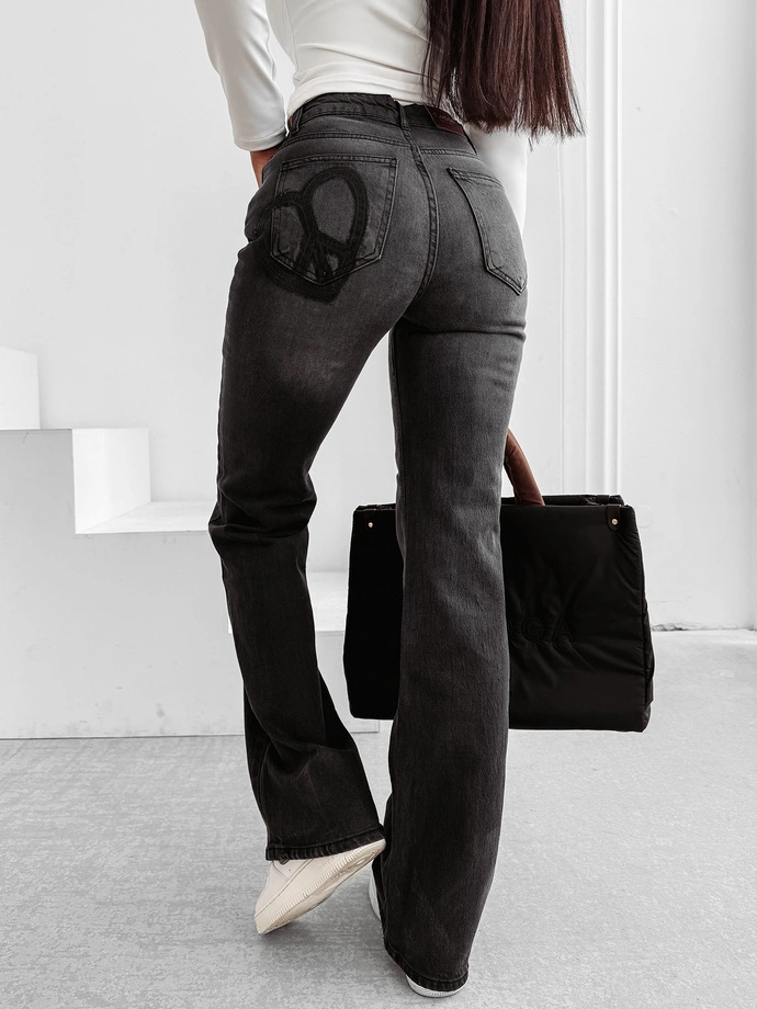 Spodnie damskie jeans Olavoga Zoio czarne