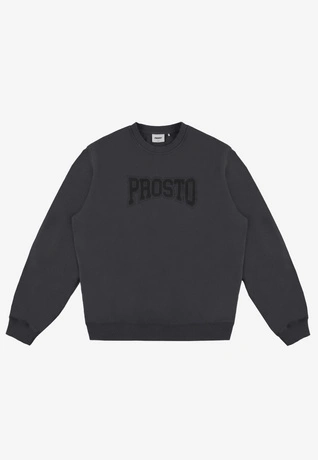 Bluza męska Prosto College crewneck czarna/grafitowa