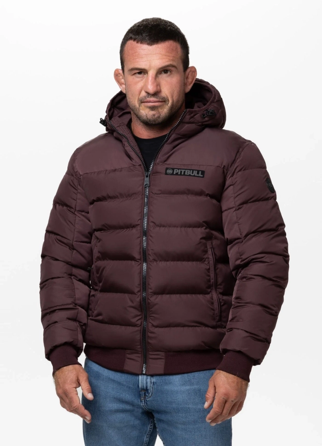 Kurtka zimowa męska Pit Bull Dillon 25 bordowa