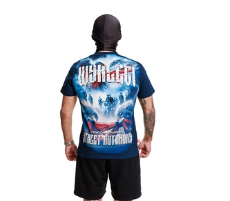 Koszulka męska t-shirt Street Autonomy Wyklęci granatowa