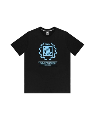 Koszulka męska t-shirt Diil Laur czarno/niebieska