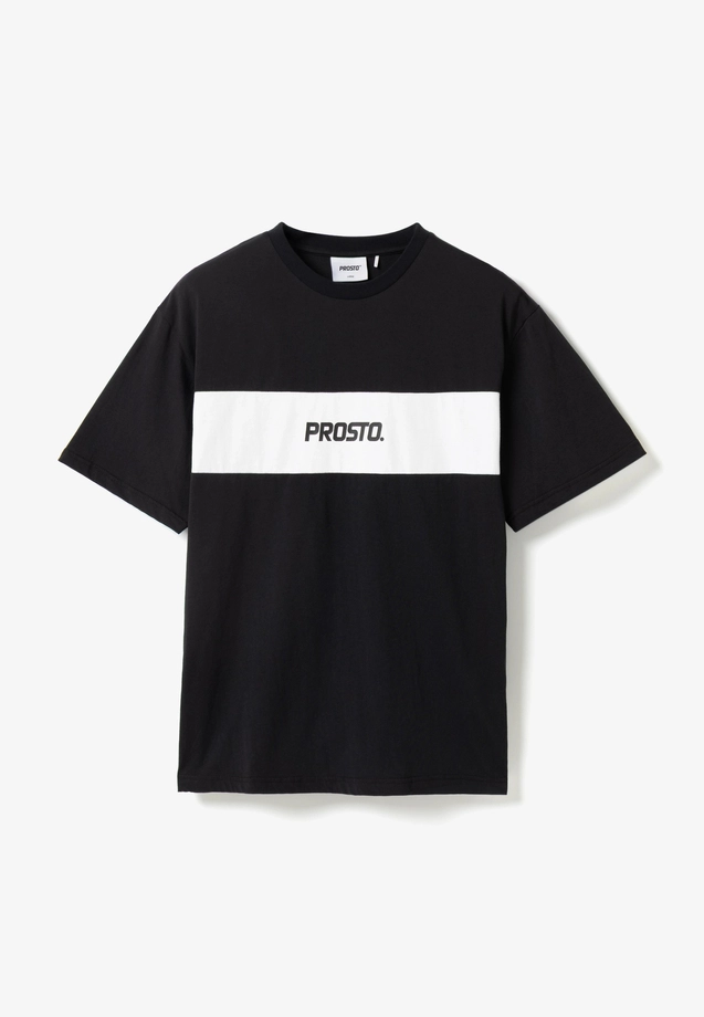 Koszulka męska t-shirt Prosto Root czarno/biała
