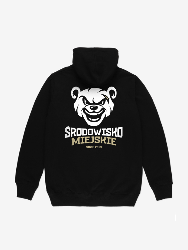 Bluza męska z kapturem Środowisko Miejskie ŚM Mordka czarna