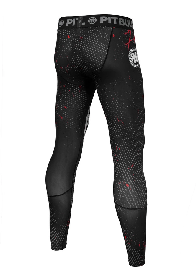 Leginsy techniczne Pit Bull Pitbull Leggins Blood Dog 2 czarne