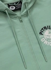 Bluza męska z kapturem Pitbull Pit Bull Dog SD ZIP miętowa zielona