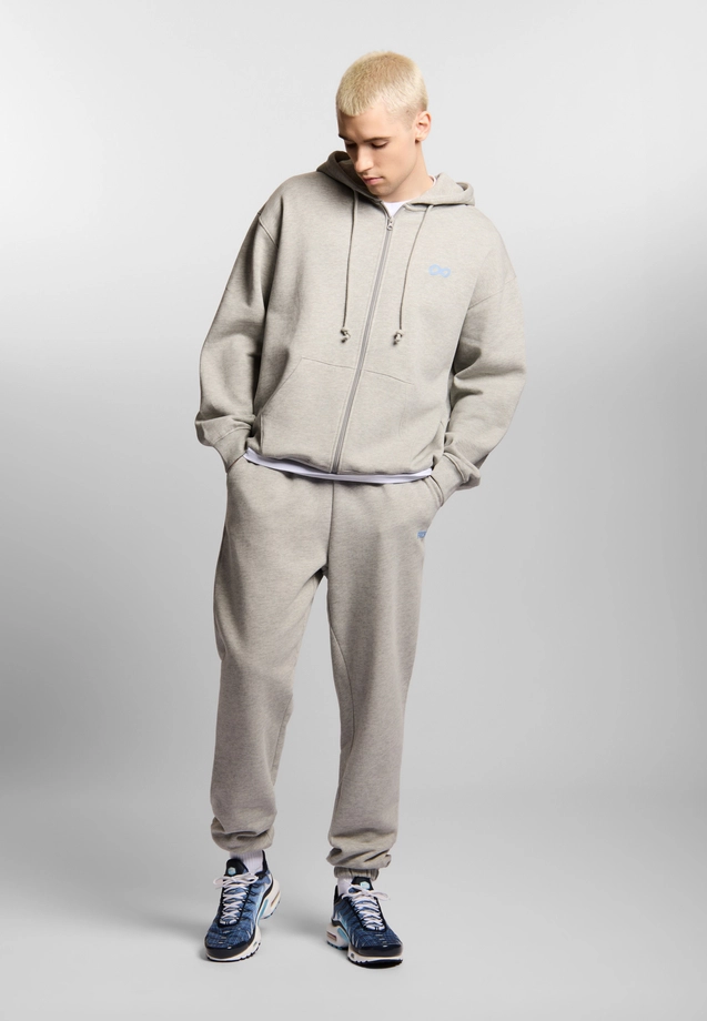Bluza męska rozpinana z kapturem Prosto Infinity szara