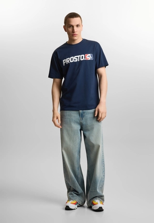 Koszulka męska t-shirt Prosto ST granatowa