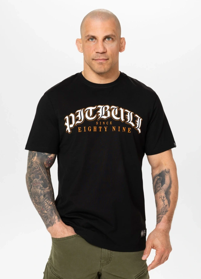 Koszulka męska T-Shirt Pit Bull Tattoo czarna