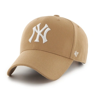 Czapka z daszkiem 47 Brand MLB New York Yankees Camel brązowa