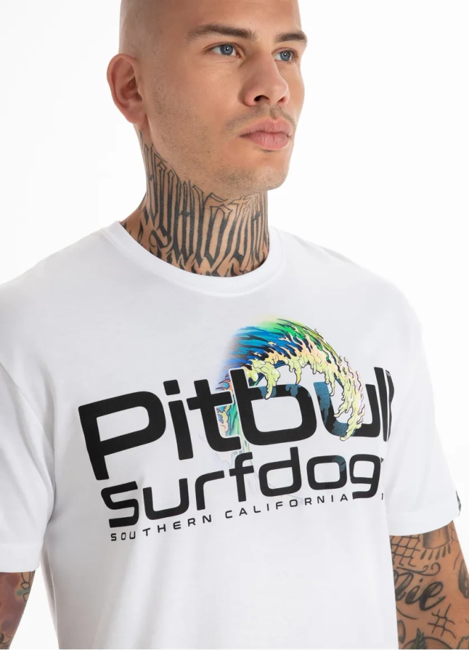 Koszulka męska T-Shirt Pit Bull Pitbull Camino biała