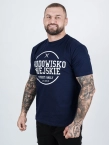 Koszulka męska t-shirt Środowisko Miejskie Theme granatowo/biała