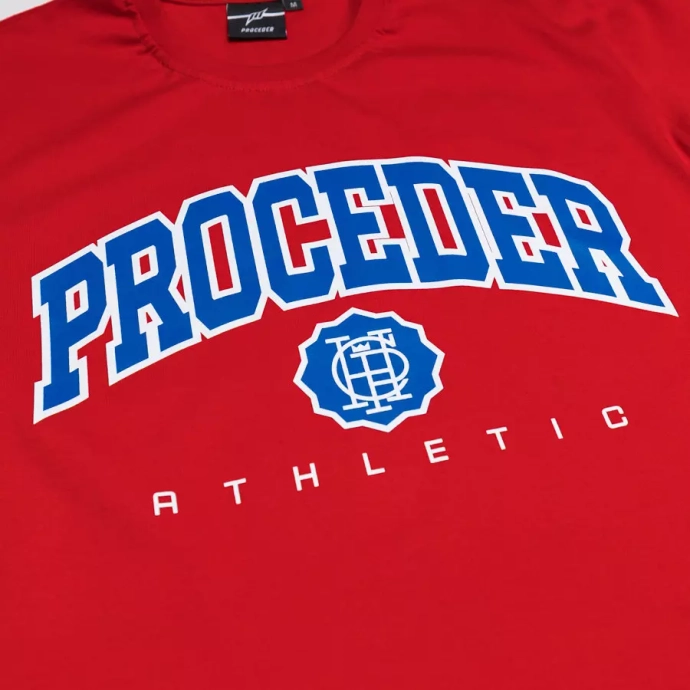 Koszulka męska T-shirt Chada Proceder Athletic czerwona