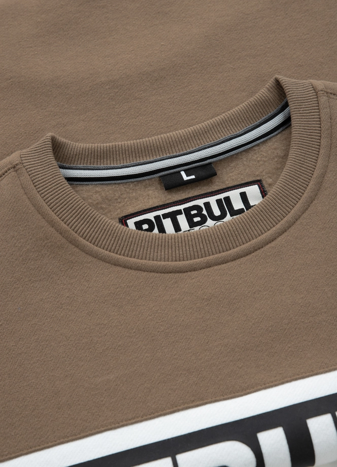 Bluza męska Pitbull Pit Bull Sherwood 24 crewneck brązowa