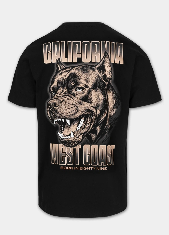 Koszulka męska T-Shirt Pit Bull Best Coast czarna