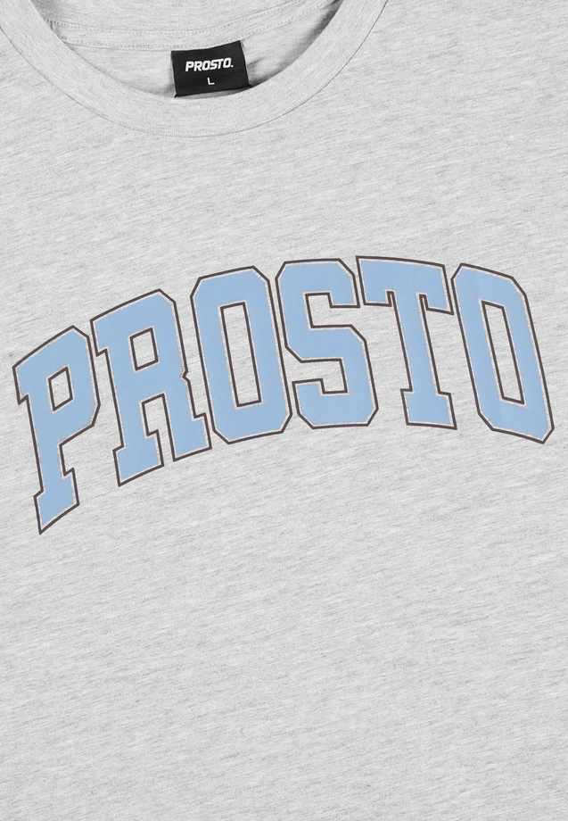 Koszulka męska t-shirt Prosto College szara