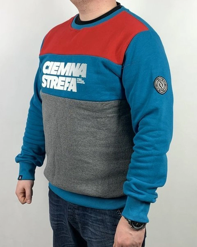 Bluza Ciemna Strefa RPK CS Klasyk red/ turquoise/grey
