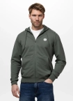 Bluza męska rozpinana z kapturem Pitbull Small Logo Nugget zielona
